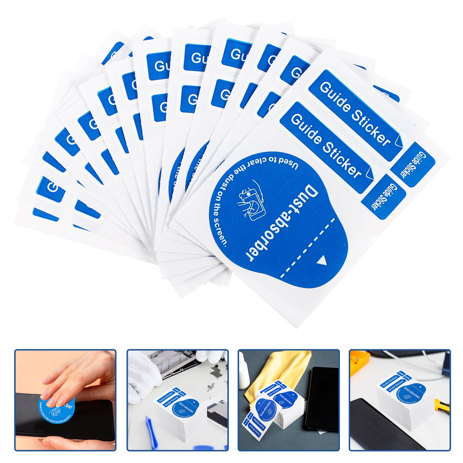 Dust Removal Sticker - 200 adet LCD Ekran Toz Giderme