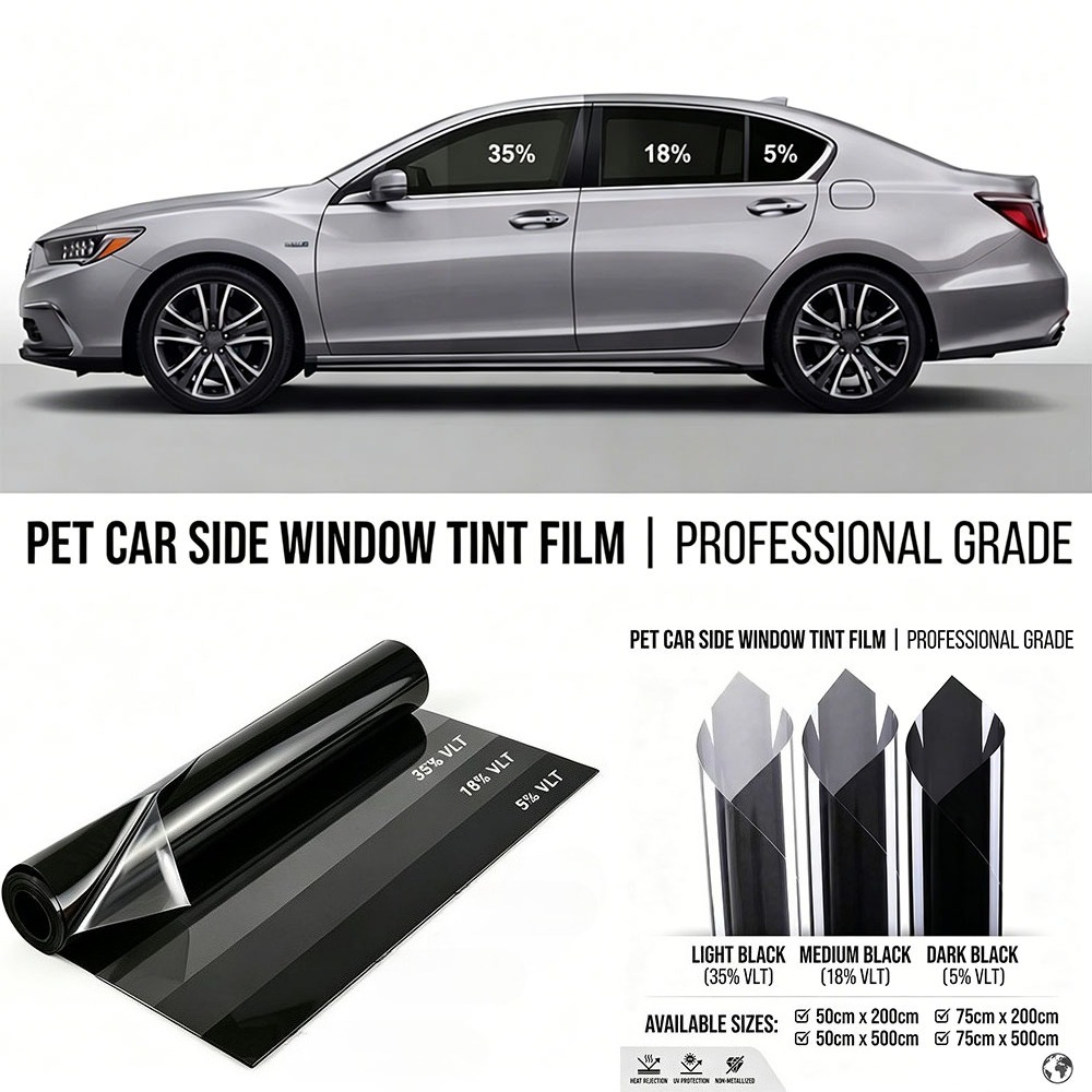 Glass Protector Auto - 2m/5m %5/18/35 VLT Araç Camı Gizlilik