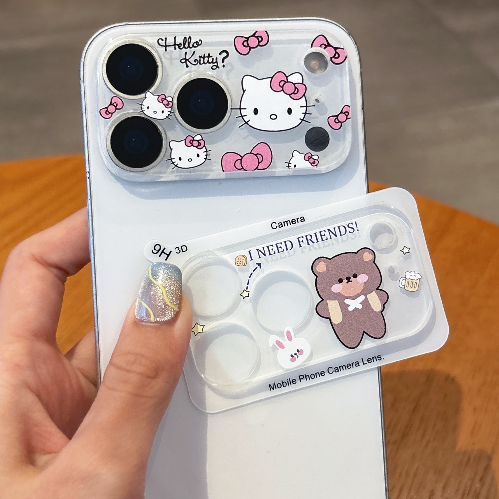 Camera Lens Protector - Sevimli Karikatür Kamera Koruyucu Lens Filmi