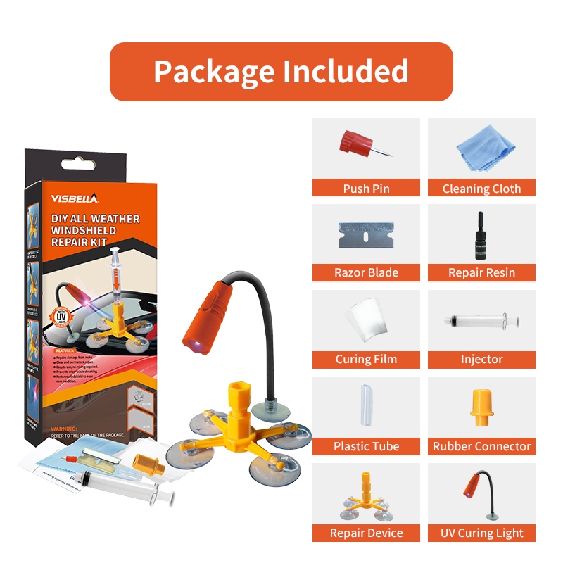Liquid Uv Glue Kit - Visbella araç ön camı tamir kiti