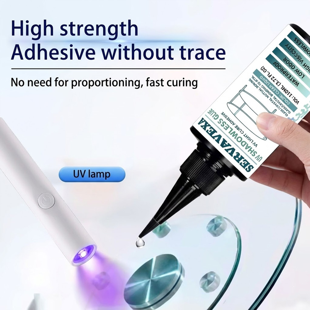 Liquid Uv Glue Kit - Şeffaf UV Tutkal Seti 110ml Kürleme