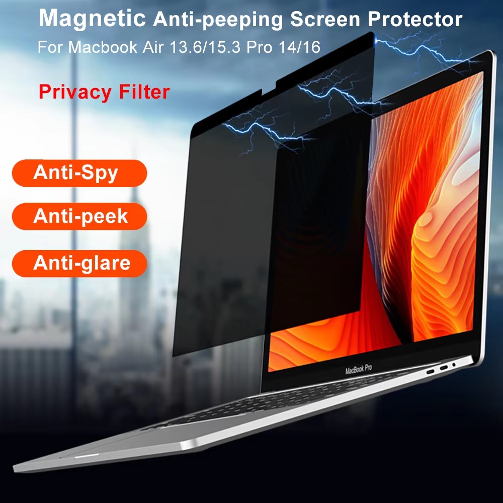 Matte Anti Glare Screen - Manyetik Gizlilik Ekran Koruyucu Macbook M4