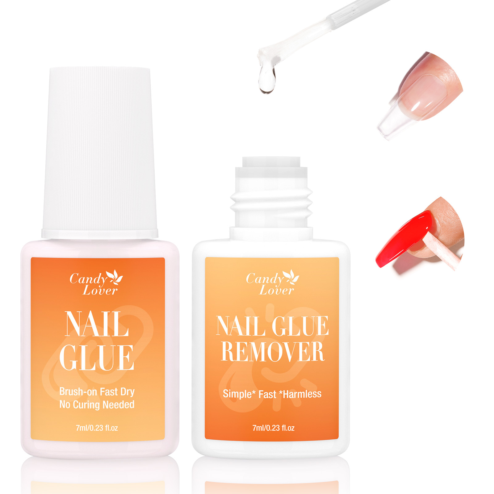 Liquid Uv Glue Kit - Süper Güçlü Tırnak Yapıştırıcısı Çıkarıcı Seti