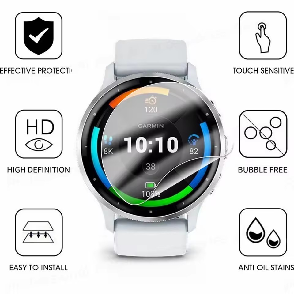 1-5 Adet Garmin Venu 3 3s 2 2s - Hydrogel Screen Protector incelemesi ve fiyatı